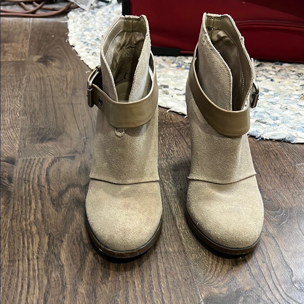 Tan Suede Ankle Boots